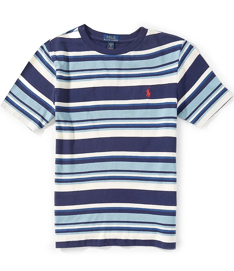 Polo Ralph Lauren Big Boys Short-Sleeve Striped Jersey T-Shirt