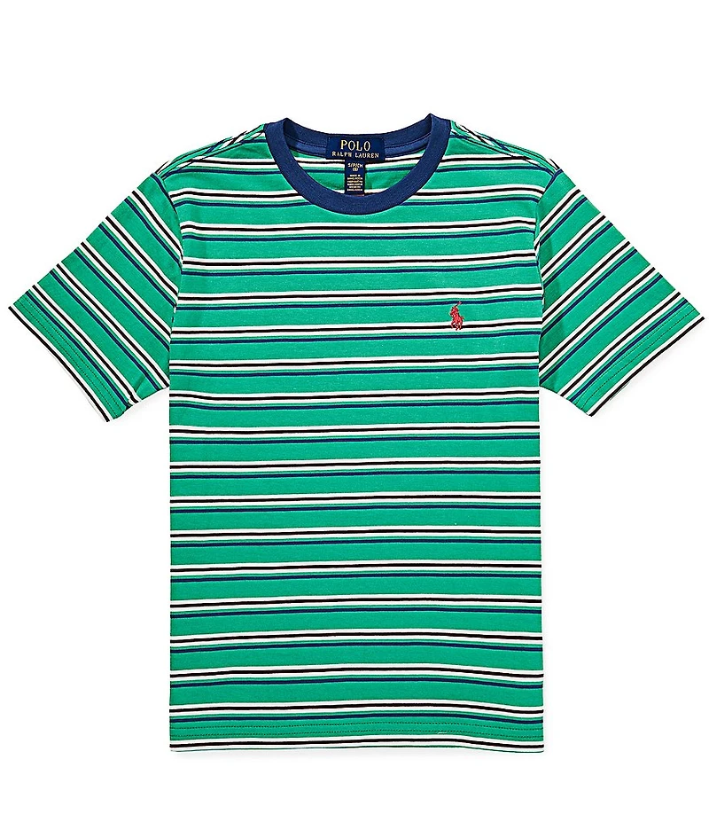 Polo Ralph Lauren Big Boys Short-Sleeve Striped Jersey T-Shirt