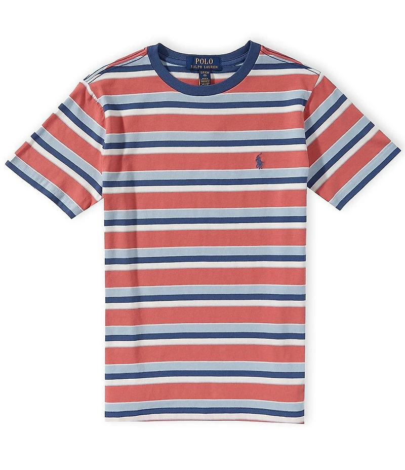Polo Ralph Lauren Big Boys Short-Sleeve Striped Jersey Tee