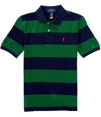 Polo Ralph Lauren Big Boys Short-Sleeve Striped Mesh Polo Shirt