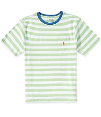 Polo Ralph Lauren Big Boys Short Sleeve Striped Pocket Jersey T-Shirt