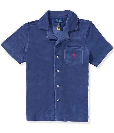 Polo Ralph Lauren Big Boys Short Sleeve Terrycloth Camp Shirt