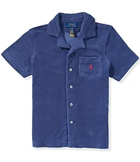 Polo Ralph Lauren Big Boys Short Sleeve Terrycloth Camp Shirt