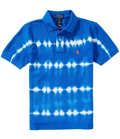 Polo Ralph Lauren Big Boys Short Sleeve Tie-Dye Mesh Polo Shirt