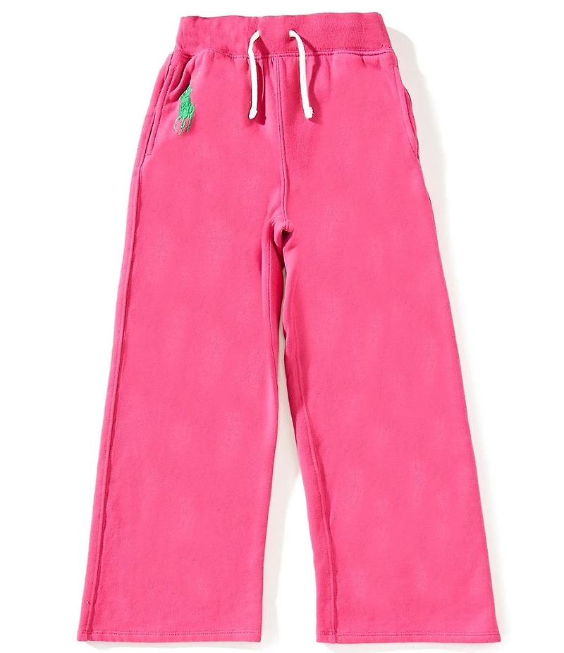 Polo Ralph Lauren Big Girls Big Pony Wide-Leg Fleece Jogger Pants