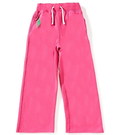 Polo Ralph Lauren Big Girls Big Pony Wide-Leg Fleece Jogger Pants