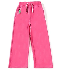Polo Ralph Lauren Big Girls Big Pony Wide-Leg Fleece Jogger Pants