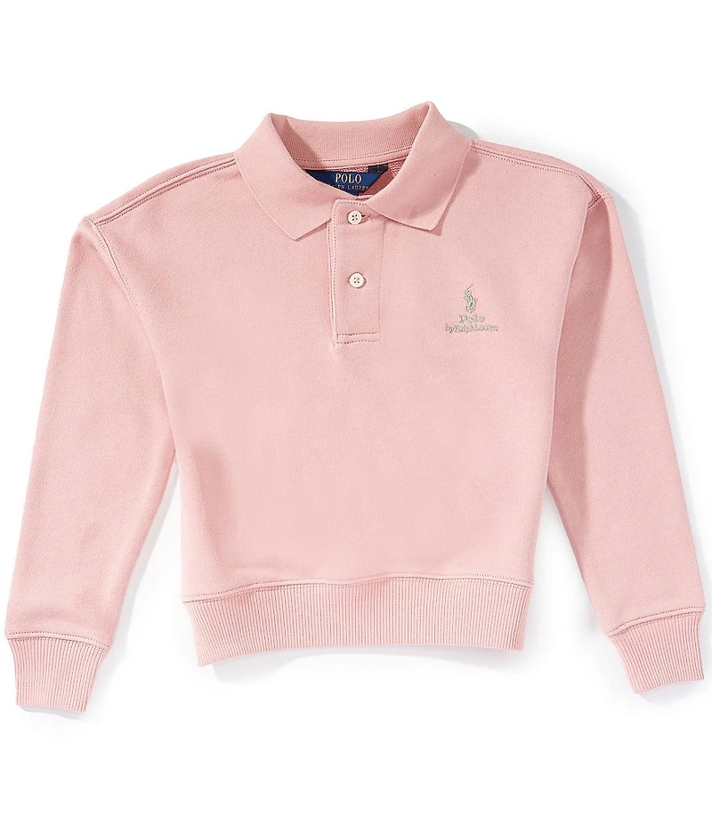 Polo Ralph Lauren Big Girls Long-Sleeve Logo Terry Polo Sweatshirt