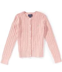 Polo Ralph Lauren Big Girls Long Sleeve Mini-Cable Cardigan