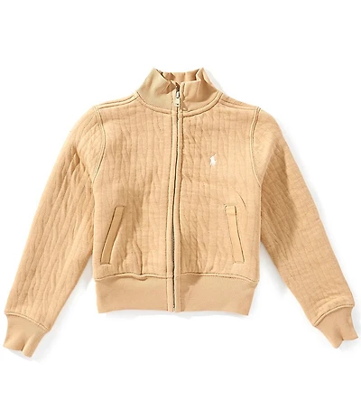 Polo Ralph Lauren Big Girls Long-Sleeve Quilted Cable-Motif Jacket