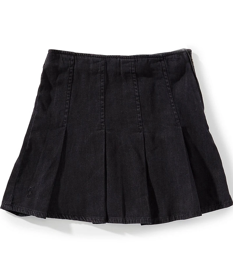 Polo Ralph Lauren Big Girls Pleated Denim Skirt