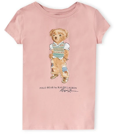Polo Ralph Lauren Big Girls Short-Sleeve Polo Bear Jersey T-Shirt