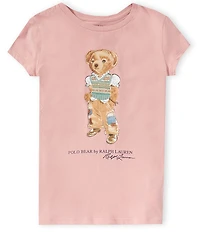 Polo Ralph Lauren Big Girls Short-Sleeve Polo Bear Jersey T-Shirt