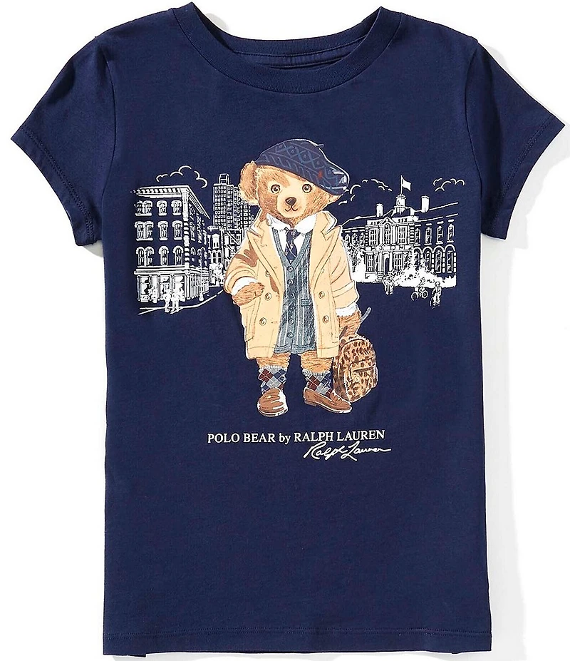Polo Ralph Lauren Big Girls Short-Sleeve Polo Bear Jersey T-Shirt