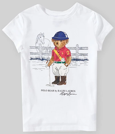 Polo Ralph Lauren Big Girls Short-Sleeve Polo Bear Jersey T-Shirt
