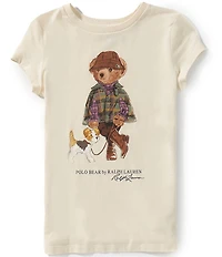 Polo Ralph Lauren Big Girls Short Sleeve Polo Bear T-Shirt