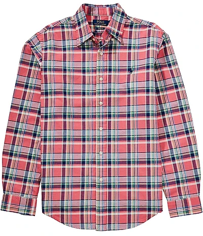 Polo Ralph Lauren Classic Fit Large Plaid Oxford Long Sleeve Woven Shirt