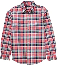 Polo Ralph Lauren Classic Fit Large Plaid Oxford Long Sleeve Woven Shirt