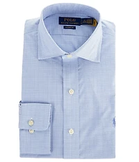 Polo Ralph Lauren Classic Fit Spread Collar Glen Plaid Dress Shirt