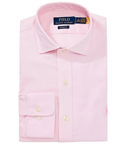 Polo Ralph Lauren Classic Fit Spread Collar Herringbone Dress Shirt