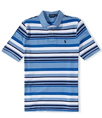 Polo Ralph Lauren Classic Fit Striped Mesh Short Sleeve Polo Shirt