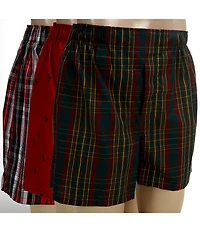 Polo Ralph Lauren Classic Fit Woven Cotton Boxer 3-Pack