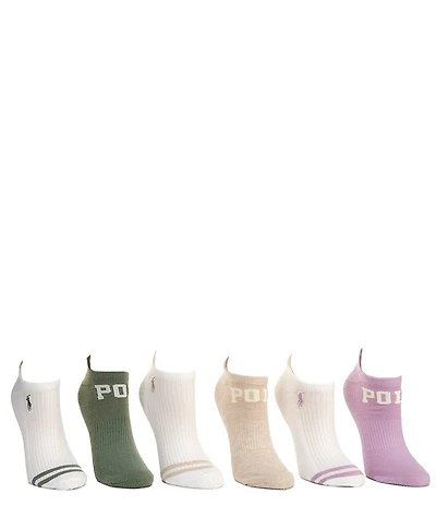 Polo Ralph Lauren Classic Polo Low Cut Socks, 6 Pack