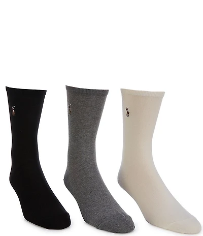 Polo Ralph Lauren Classic Pony Crew Socks, 3 Pack