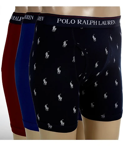Polo Ralph Lauren Cotton Wicking Boxer Brief 3-Pack