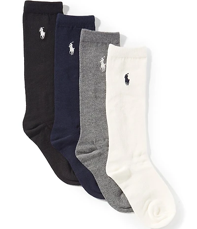 Polo Ralph Lauren Girls Knee High Socks 4 Pack