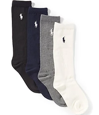 Polo Ralph Lauren Girls Knee High Socks 4 Pack