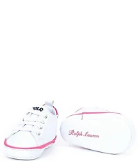 Polo Ralph Lauren Girls' Quilton Bear Sneaker Crib Shoes (Infant)