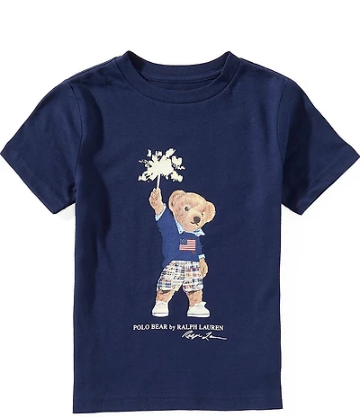 Polo Ralph Lauren Little Boys Short Sleeve Polo Bear Jersey T-Shirt