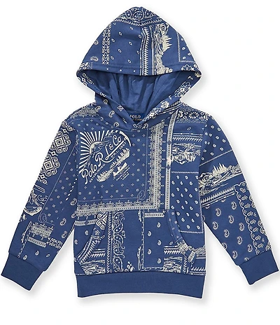 Polo Ralph Lauren Little Boys Long-Sleeve Bandanna-Print French Terry Hoodie