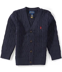 Polo Ralph Lauren Little Boys Long Sleeve Cable Knit Cardigan