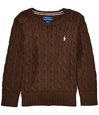 Polo Ralph Lauren Little Boys Long-Sleeve Cable-Knit Sweater