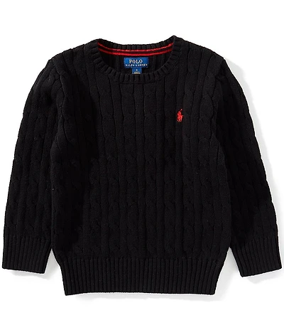 Polo Ralph Lauren Little Boys Long-Sleeve Cable-Knit Sweater