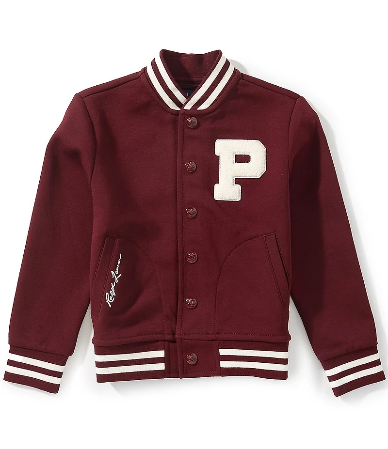 Polo Ralph Lauren Little Boys Long-Sleeve Double-Knit Letter Jacket