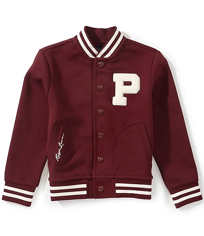 Polo Ralph Lauren Little Boys Long-Sleeve Double-Knit Letter Jacket
