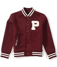 Polo Ralph Lauren Little Boys Long-Sleeve Double-Knit Letter Jacket