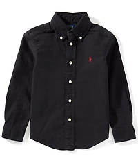 Polo Ralph Lauren Little Boys Long-Sleeve Garment-Dyed Oxford Shirt