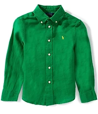 Polo Ralph Lauren Little Boys Long-Sleeve Linen Shirt