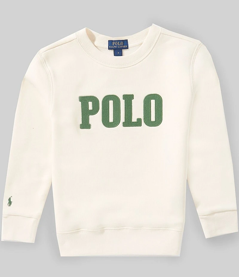 Polo Ralph Lauren Little Boys Long Sleeve Logo Fleece Sweatshirt