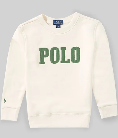 Polo Ralph Lauren Little Boys Long Sleeve Logo Fleece Sweatshirt