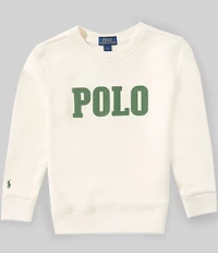 Polo Ralph Lauren Little Boys Long Sleeve Logo Fleece Sweatshirt