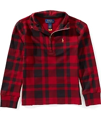 Polo Ralph Lauren Little Boys Long Sleeve Plaid Interlock Pullover