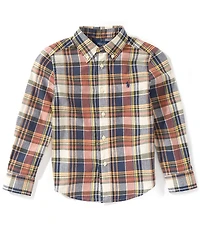 Polo Ralph Lauren Little Boys Long Sleeve Plaid Madras Shirt