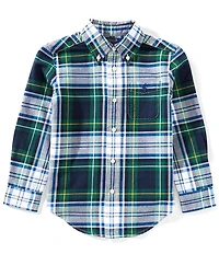 Polo Ralph Lauren Little Boys Long-Sleeve Plaid Oxford Shirt