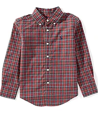 Polo Ralph Lauren Little Boys Long-Sleeve Plaid Poplin Shirt