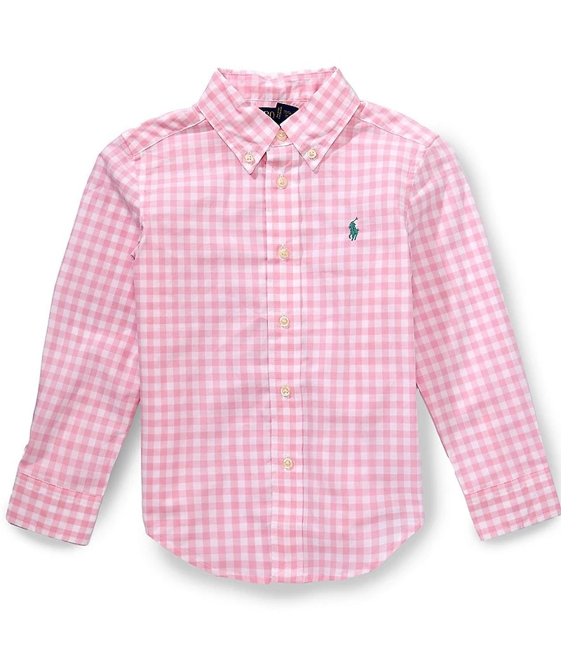 Polo Ralph Lauren Little Boys Long-Sleeve Plaid Poplin Shirt
